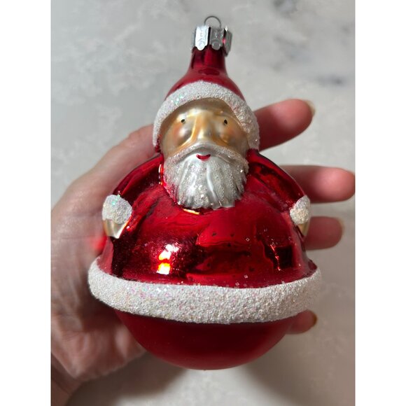 Christopher Radco Roly Poly Santa Claus Rare Red Bottom 90-071-0 VTG 4.5 - Picture 1 of 9